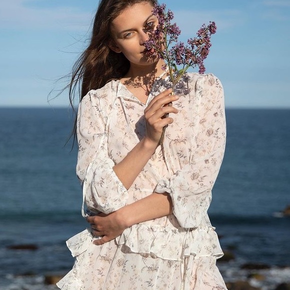 Senlis alexis tiered midi dress - Picture 6 of 12